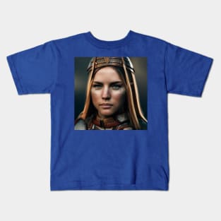 Viking Shield Maiden Kids T-Shirt